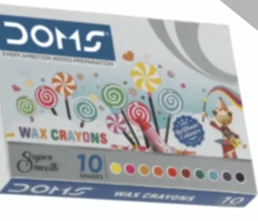 Doms wax crayons 10 shades box