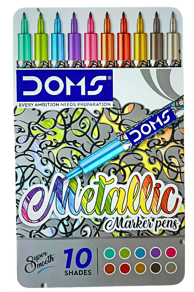 Doms metallic marker pen 10 shades 