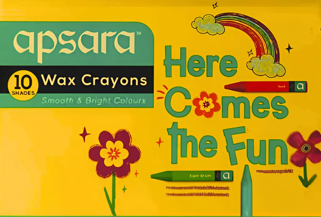 Apsara 10 wax crayons colour 