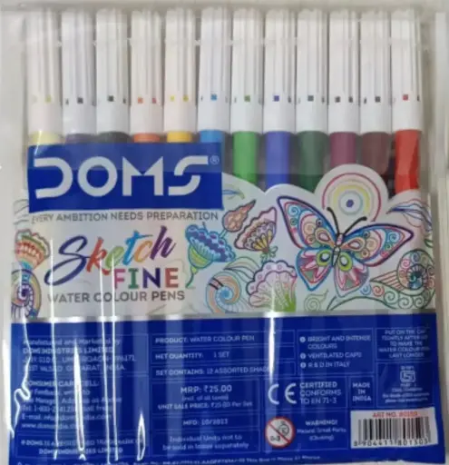 Doms sketch pen 12 shades pack