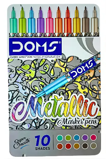 Doms metallic marker pen 10 shades 