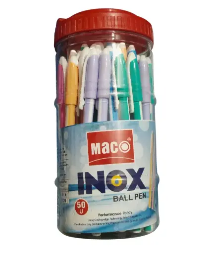 Inox blue ball pen 50 pcs box